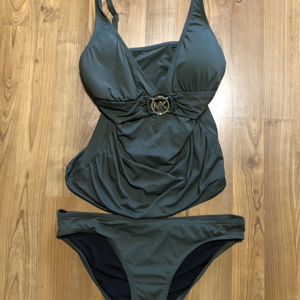Michael Michael Kors Green Tankini NEW Size Medium
